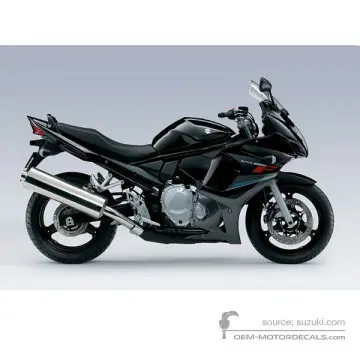 Suzuki GSX650F 2009 - Czarny - Space Black / Metallic Matt Black