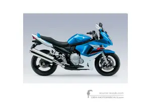 Decals for Suzuki GSX650F 2009 - Blue • Suzuki OEM Decals