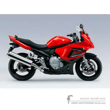 Suzuki GSX650F 2009 - Pomarańczowy - Candy Max Orange / Pearl Nebular Black