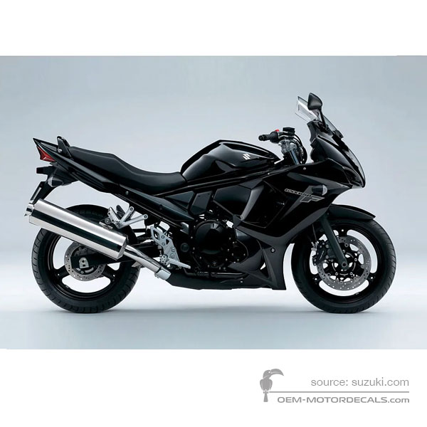 Stickers voor Suzuki GSX650F 2010 - Zwart • Suzuki OEM Stickers