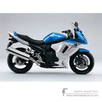 Suzuki GSX650F 2010 - Niebieski - Metallic Triton Blue (candy) / Metallic Mystic Silver