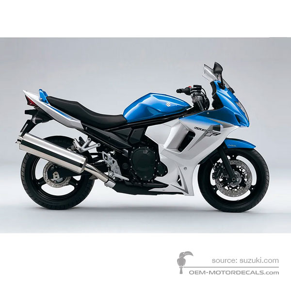 Stickers voor Suzuki GSX650F 2010 - Blauw • Suzuki OEM Stickers