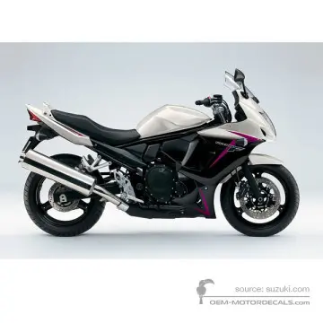 Suzuki GSX650F 2010 - Biały - Pearl Mirage White / Solid Black