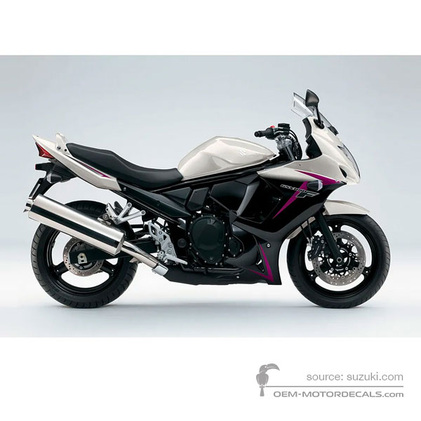 Stickers voor Suzuki GSX650F 2010 - Wit • Suzuki OEM Stickers