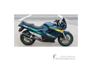 Stickers voor Suzuki GSX750F 1996 - Groen • Suzuki OEM Stickers