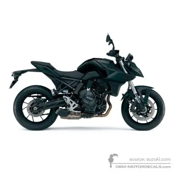 Suzuki GSX8S 2023 - Czarny - Metallic Mat Black No.2 / Glass Sparkle Black