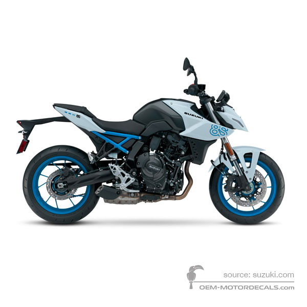 OEM Decals Suzuki GSX8S 2023 - White • Original Stickers