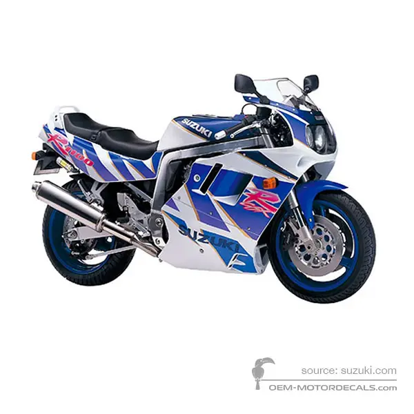 Suzuki GSXR1100 1992 - Blau - Pearl Suzuki Deep Blue / Pearl Still White