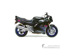 Adesivi per Suzuki GSXR1100 1994 - Nero • Suzuki Adesivi OEM