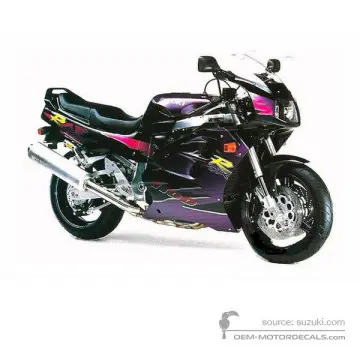 Suzuki GSXR1100 1995 - Noir - Pearl Novelty Black / Light Purple Metallic
