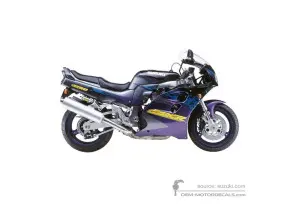 Autocollants pour Suzuki GSXR1100 1996 - Violet • Suzuki Autocollants OEM