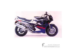 Aufkleber für Suzuki GSXR1100 1996 - Blau Weiss • Suzuki OEM-Aufkleber