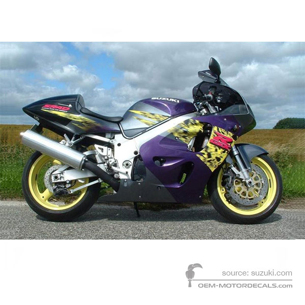 Aufkleber für Suzuki GSXR750 1996 - Violett • Suzuki OEM-Aufkleber