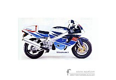Adesivi per Suzuki GSXR750 1996 - Blu • Suzuki Adesivi OEM