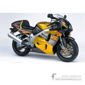 Suzuki GSXR750 1996 - Jaune - Candy Pharoh Yellow / Emperor Brown Metallic