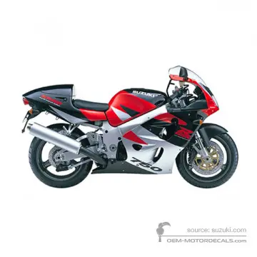 Suzuki GSXR750 1998 - Arancione - Candy Koran Orange / Pearl Novelty Black