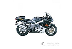 Adesivi per Suzuki GSXR750 1998 - Grigio • Suzuki Adesivi OEM