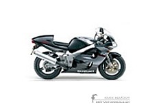 Aufkleber für Suzuki GSXR750 1999 - Schwarz • Suzuki OEM-Aufkleber