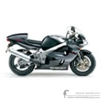 Suzuki GSXR750 1999 - Noir - Pearl Novelty Black / Flasu Silver Metallic