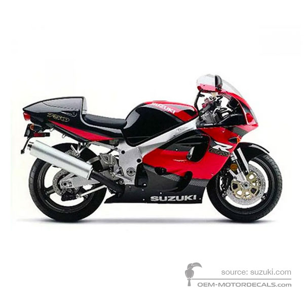 Decals for Suzuki GSXR750 1999 - Red • Suzuki OEM Decals