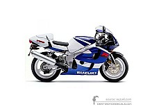 Adesivi per Suzuki GSXR750 1999 - Blu • Suzuki Adesivi OEM