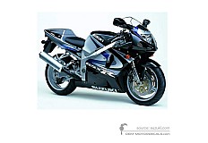 Pegatinas para Suzuki GSXR750 2000 - Negro • Suzuki Pegatinas OEM