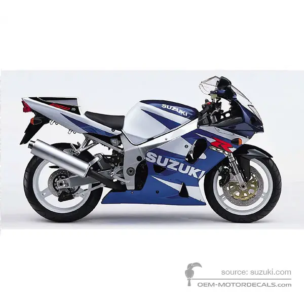 Suzuki GSXR750 2001 - Blu Bianco - Pearl Deep Blue / Pearl Still White