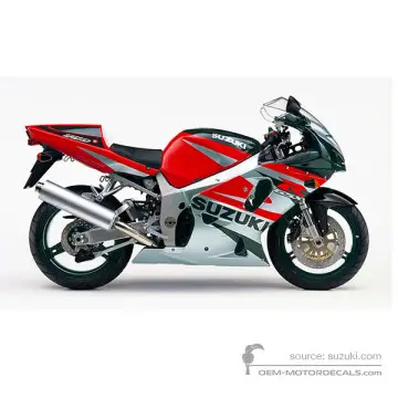 Suzuki GSXR750 2002 - Czarno Czerwony - Black Pearl / Pearl Helios Red