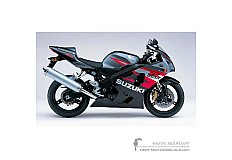 Autocollants pour Suzuki GSXR750 2004 - Gris • Suzuki Autocollants OEM