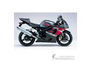 Adesivi per Suzuki GSXR750 2004 - Grigio • Suzuki Adesivi OEM