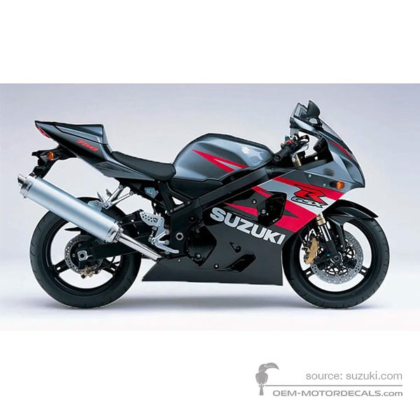 Aufkleber für Suzuki GSXR750 2004 - Grau • Suzuki OEM-Aufkleber