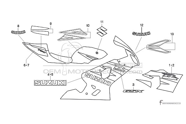 Suzuki GSXR750 2004 - Szary