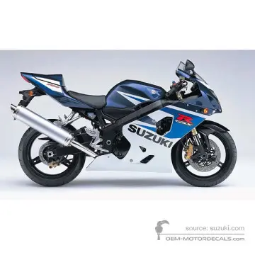 Suzuki GSXR750 2005 - Blu Bianco - Pearl Deep Blue / Pearl Splash White