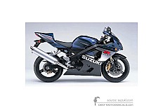 Naklejki do Suzuki GSXR750 2005 - Niebieski • Suzuki Naklejki OEM