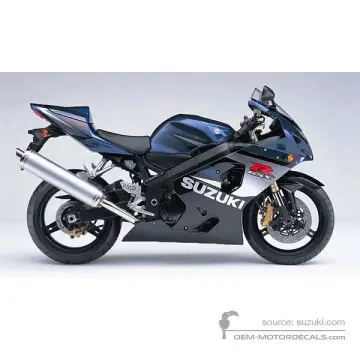 Suzuki GSXR750 2005 - Niebieski - Pearl Deep Blue / Space Black