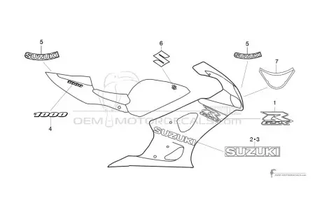 Suzuki GSXR1000 2005 - Zwart