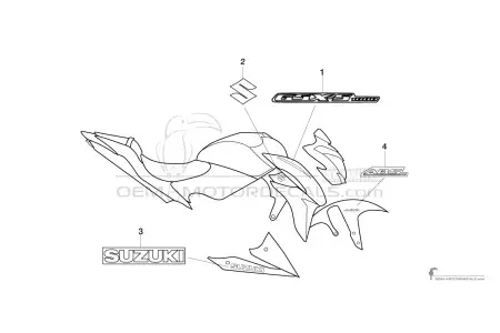 Suzuki GSXS1000 2016 - Red