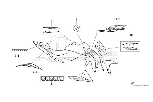 Suzuki GSXS1000 2019 - Wit