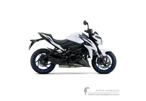 Decals for Suzuki GSXS1000 2020 - White • Suzuki OEM Decals