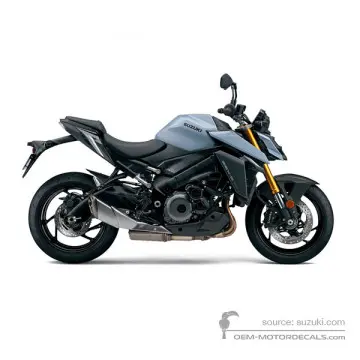 Suzuki GSXS1000 2022 - Gris - Metallic Matte Mechanical Grey