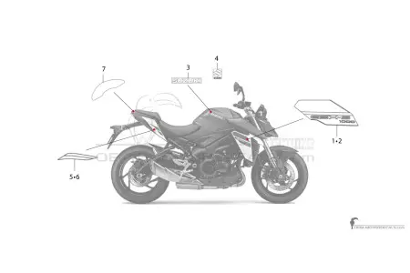 Suzuki GSXS1000 2024 - Blue