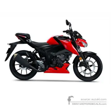 Suzuki GSXS125 2018 - Nero Rosso - Stronger Red / Titan Black