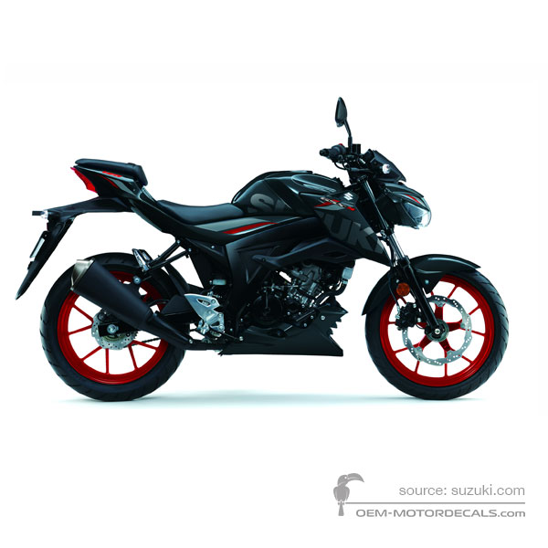 Decals for Suzuki GSXS125 2019 - Black • Suzuki OEM Decals