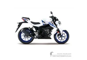 Autocollants pour Suzuki GSXS125 2020 - Blanc • Suzuki Autocollants OEM
