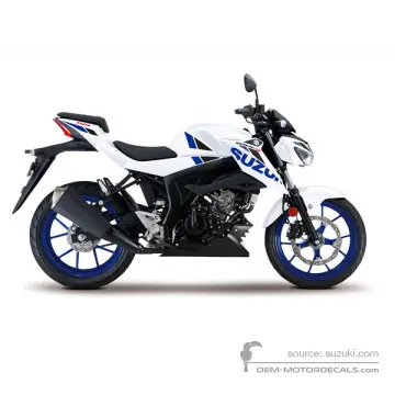 Suzuki GSXS125 2020 - Bianco - Brilliant White