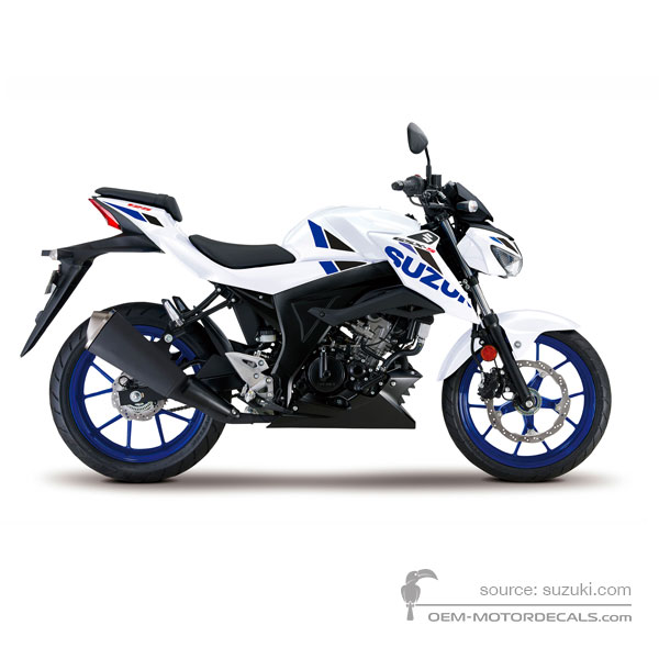 Decals for Suzuki GSXS125 2020 - White • Suzuki OEM Decals