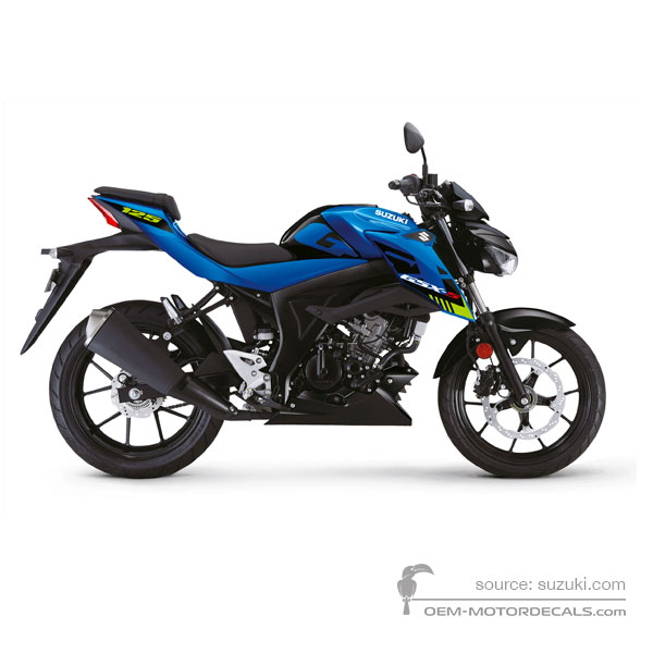 Decals for Suzuki GSXS125 2021 - Blue • Suzuki OEM Decals