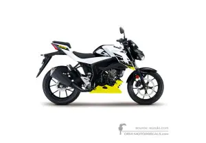 Autocollants pour Suzuki GSXS125 2021 - Jaune • Suzuki Autocollants OEM