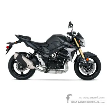 Suzuki GSXS750 2015 - Czarny - Matt Black Metallic No. 2