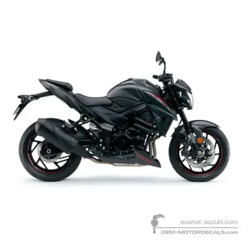 Suzuki GSXS750 2017 - Czarny - Mat Black Metallic No. 2